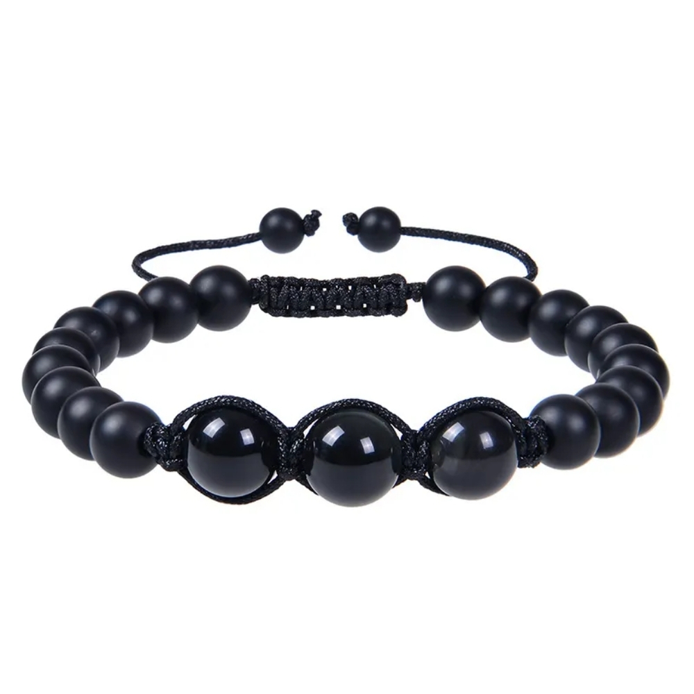 Obsidian Natural Stone Bracelet
